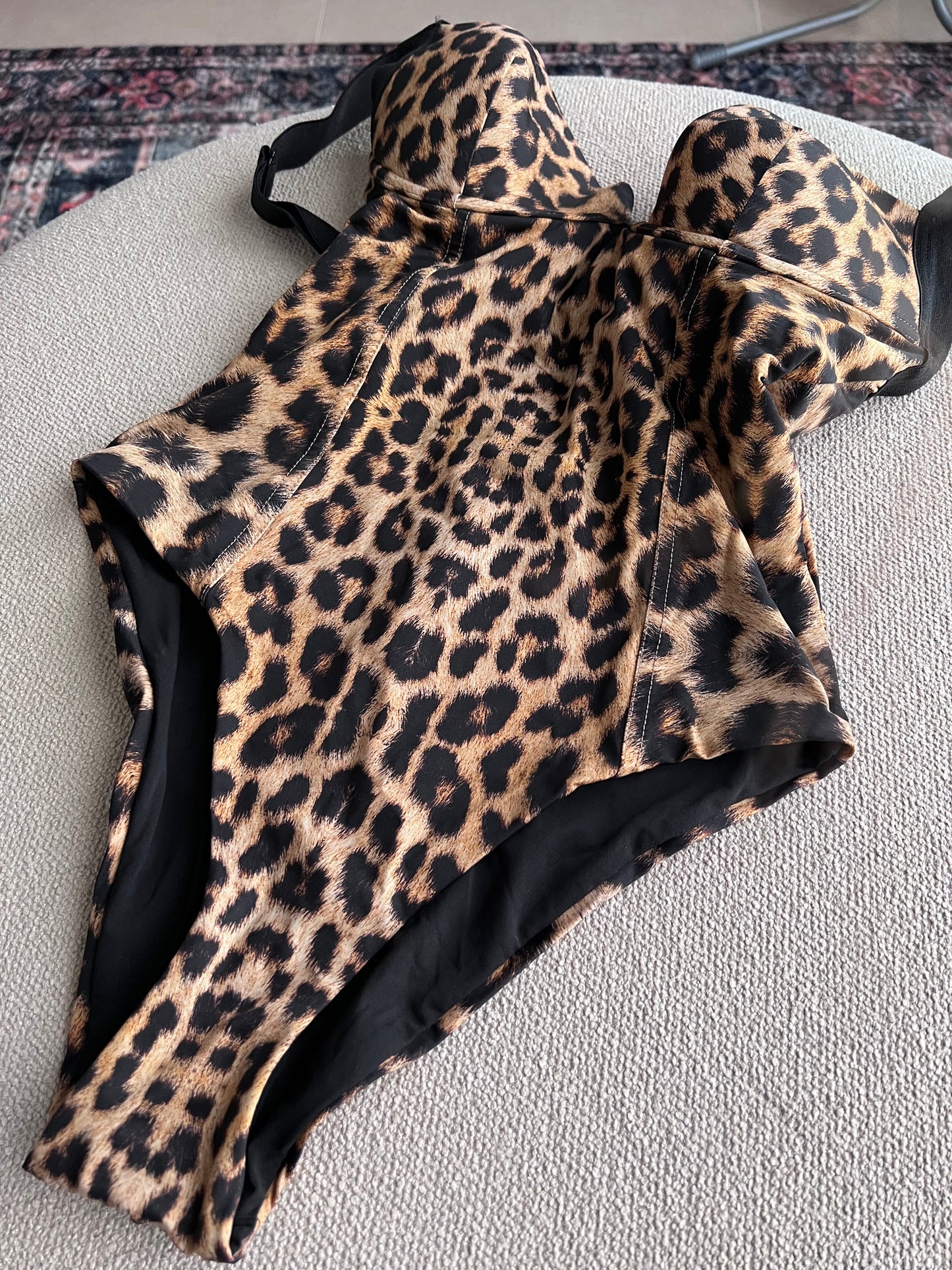 Ganni Leopard Swimsuit