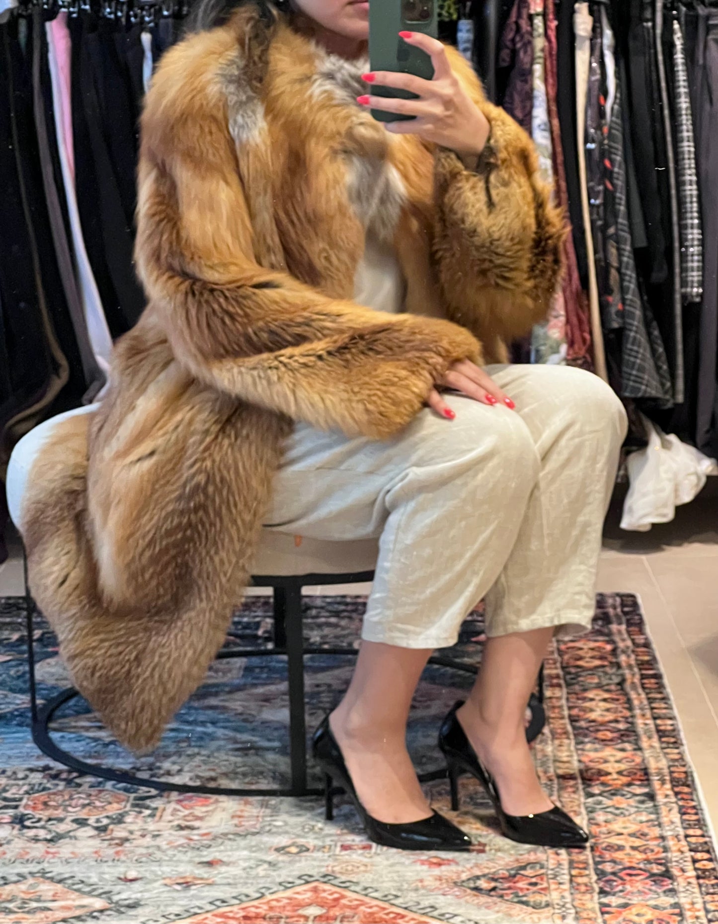 Manzari Fox Fur Coat