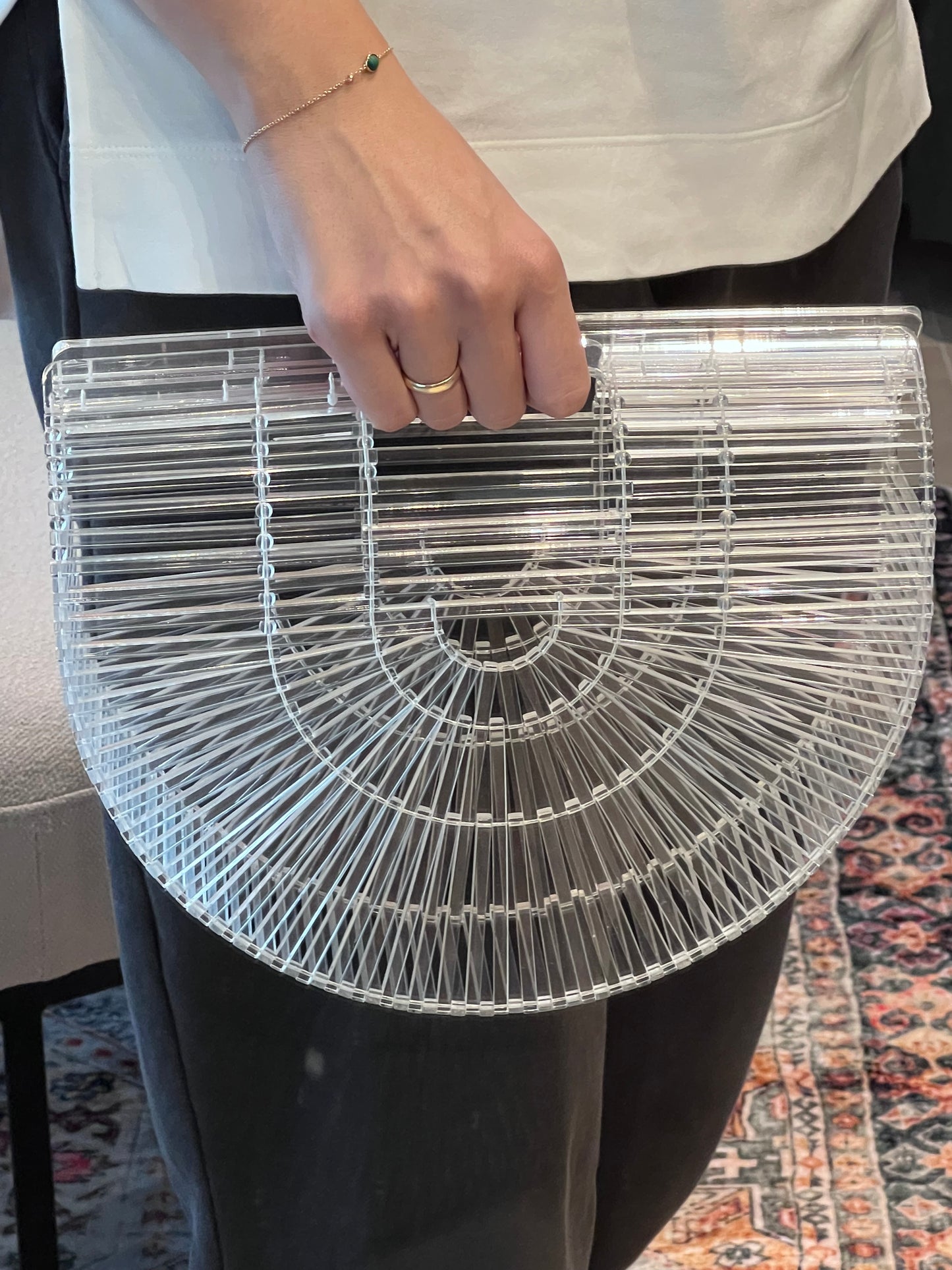Cult Gaia Acrylic Ark Handbag