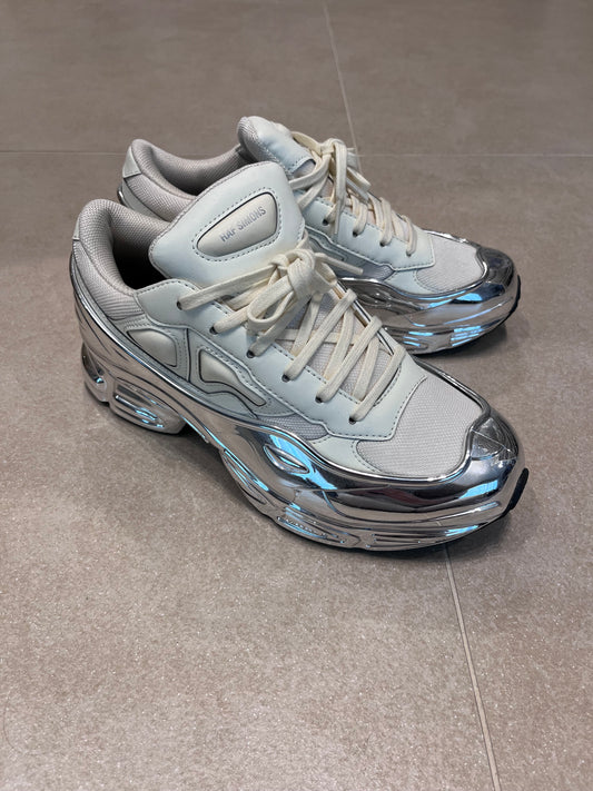 Raf Simons x Adidas Ozweego Cream White Silver Metallic