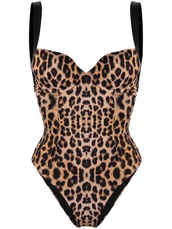 Ganni Leopard Swimsuit