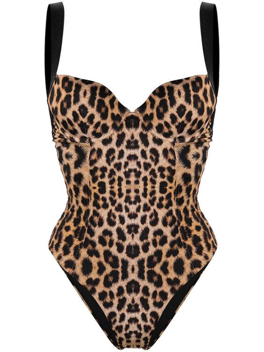 Ganni Leopard Swimsuit